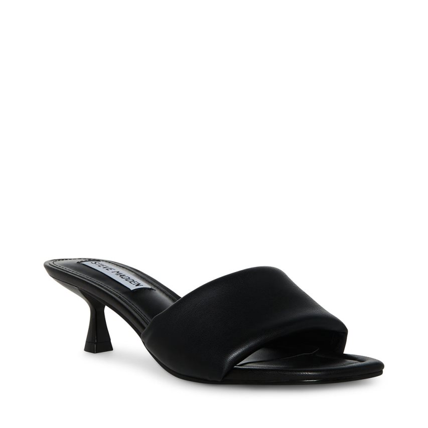 Black Steve Madden Syrah Women's Mules | PH 5146JIY